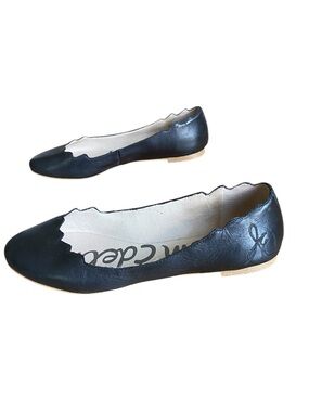 SAM EDELMAN Scalloped Women’s Flat Leather, 7.5M